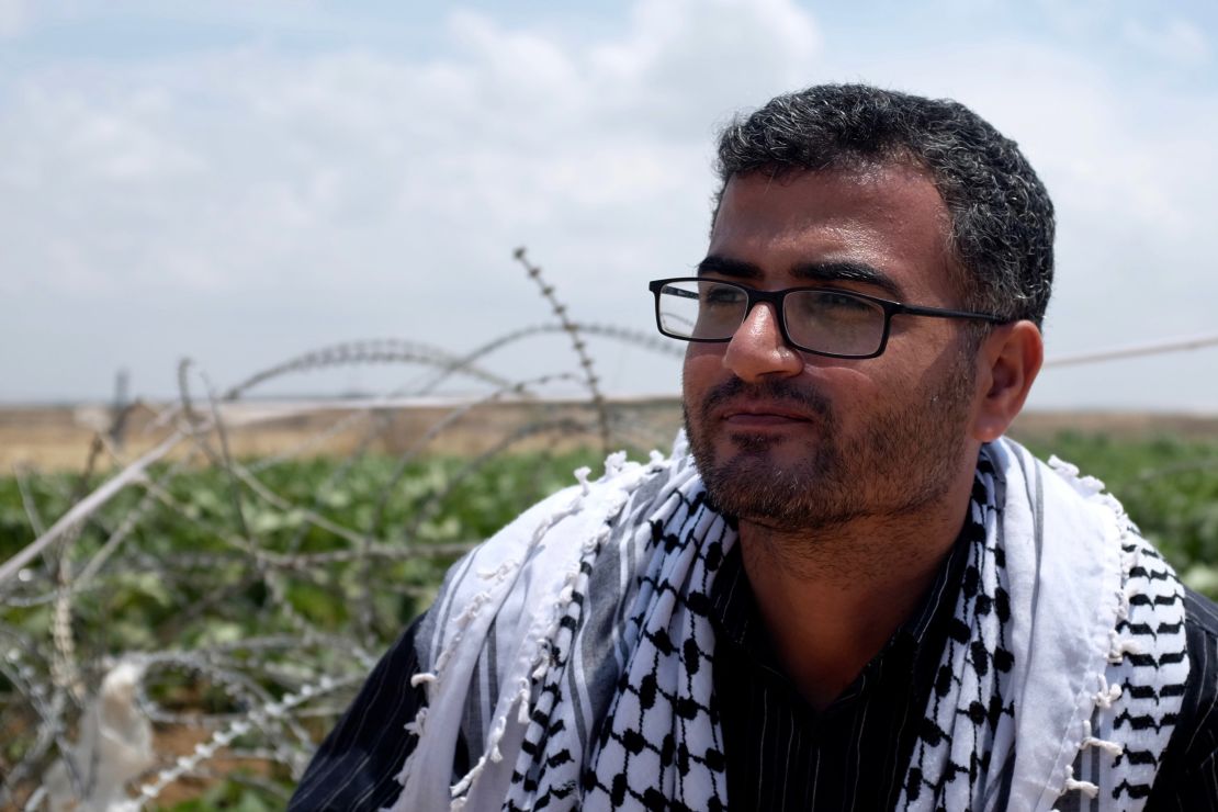Ahmad Abu Artema says he is inspired by Martin Luther King Jr and Mahatma Gandhi.