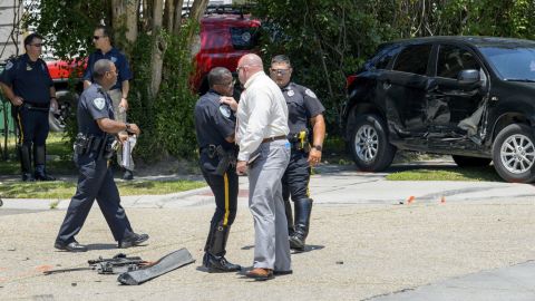 The Jefferson Parish Sheriff's Office said Keeven Robinson rammed several police cars before crashing his vehicle last Thursday during a chase.