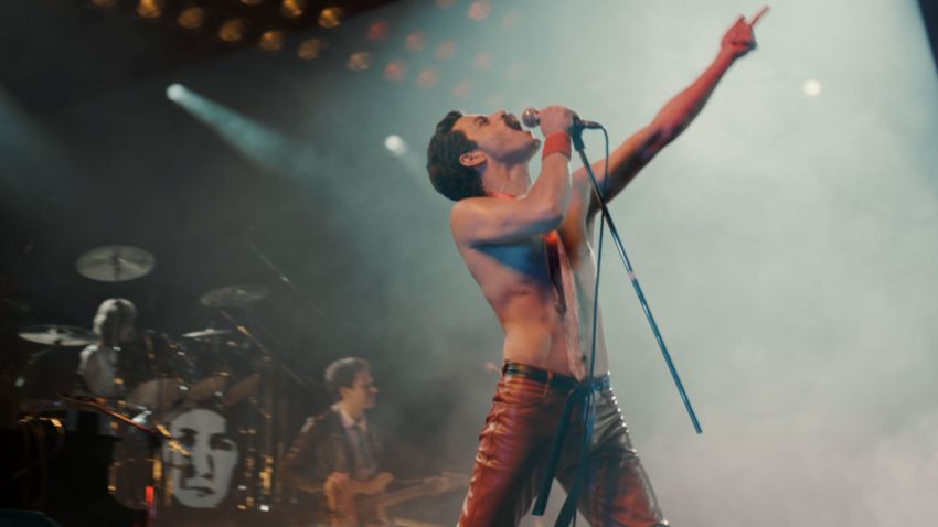 Rami Malek plays Freddie Mercury in "Bohemian Rhapsody."