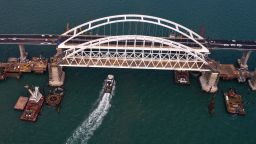 Russian President Vladimir Putin is set to preside over the official opening of a road-rail bridge across the Kerch Strait linking Crimea to Russia.