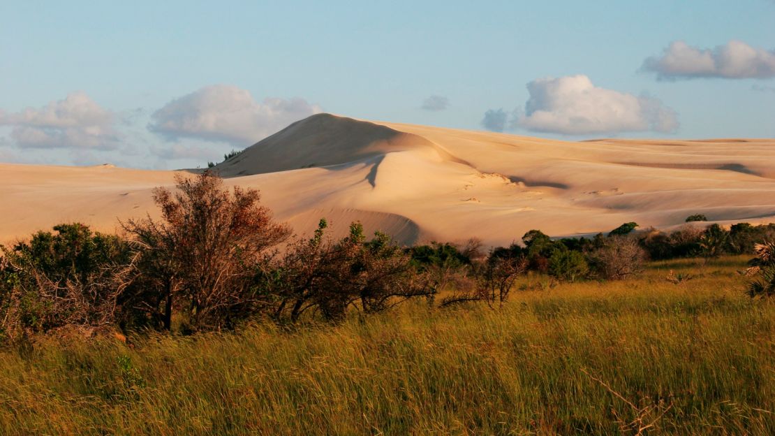 The remote Bazaruto Archipelago lies off the coast of Mozambique.