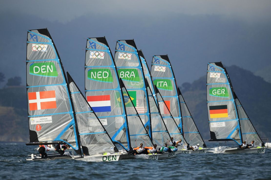 The Women's 49er FX class will be retained for the 2024 Olympics in Paris.