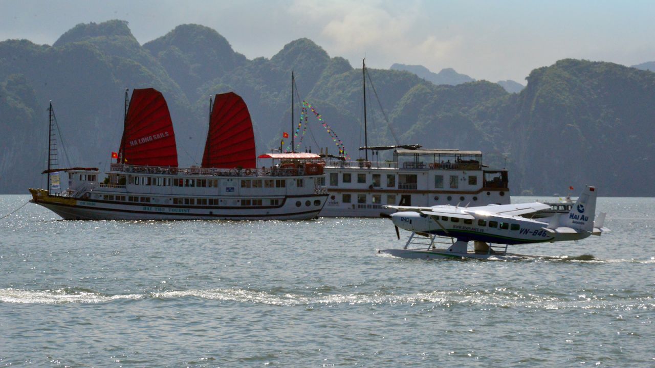<strong>Halong Bay by plane and junk: </strong>Hai Au Airlines started operating Vietnam's first commercial seaplane service to Halong Bay out of Hanoi in the summer of 2014. Once there, travelers can spend a few days exploring the archipelago in a Vietnamese junk. 