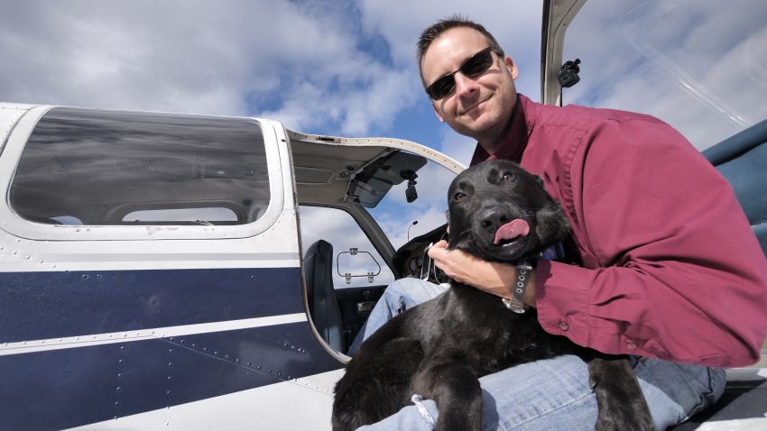 cnnheroes steklenski dog plane portrait