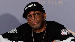 CANNES, FRANCE - MAY 15:  Spike Lee speaks at the press conference for "BlacKkKlansman" during the 71st annual Cannes Film Festival at Palais des Festivals on May 15, 2018 in Cannes, France.  (Photo by Sebastien Nogier/EPA Pool/Getty Images)