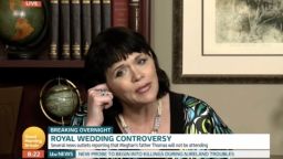 1. Samantha Markle interview with Piers Morgan on Good Morning Britain 2. Express.co.uk 3. ITV "Good Morning Britain" 4. London 5. SOT Samantha: I think he (dad) had a right to defend himself. They have an obligation, an ethical obligation, to allow me to be portrayed as I am. Living a healthy lifestyle. Not caught in an unflattering positions as media vultures have done. Piers: There's no bigger media vulture with is wedding than you, is there Ms. Markle. You've got the galls to come on here and talk about media vultures. You've got a book called 'The diary of Princess Pushy Sister'. You've been trashing her for 2 years you little vulture.