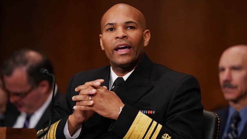 WASHINGTON, DC - NOVEMBER 15:  U.S. Surgeon General Jerome Adams testifies before the Senate Health, Education, Labor and Pensions Committee in the Dirksen Senate Office Building on Capitol Hill November 15, 2017 in Washington, DC. Adams testified about community-level health promotion programs and businesses that offer incentives to employees that practice healthy lifestyles.  (Photo by Chip Somodevilla/Getty Images)