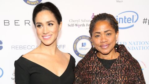 Meghan her mother attend UN Women's 20th Anniversary of the Fourth World Conference of Women in Beijing in March, 2015 in New York City. 