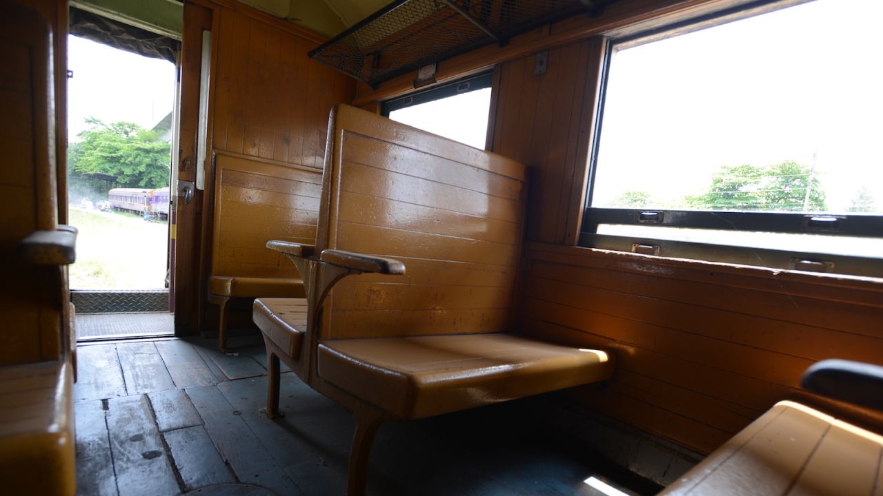 <strong>Classic seats: </strong>Wooden passenger cars, some more than half a century old, will eventually roll on Thai rails again.