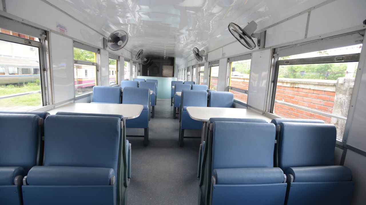 <strong>Ready to roll: </strong>A refurbished passenger car is ready to rejoin the active rail fleet.  
