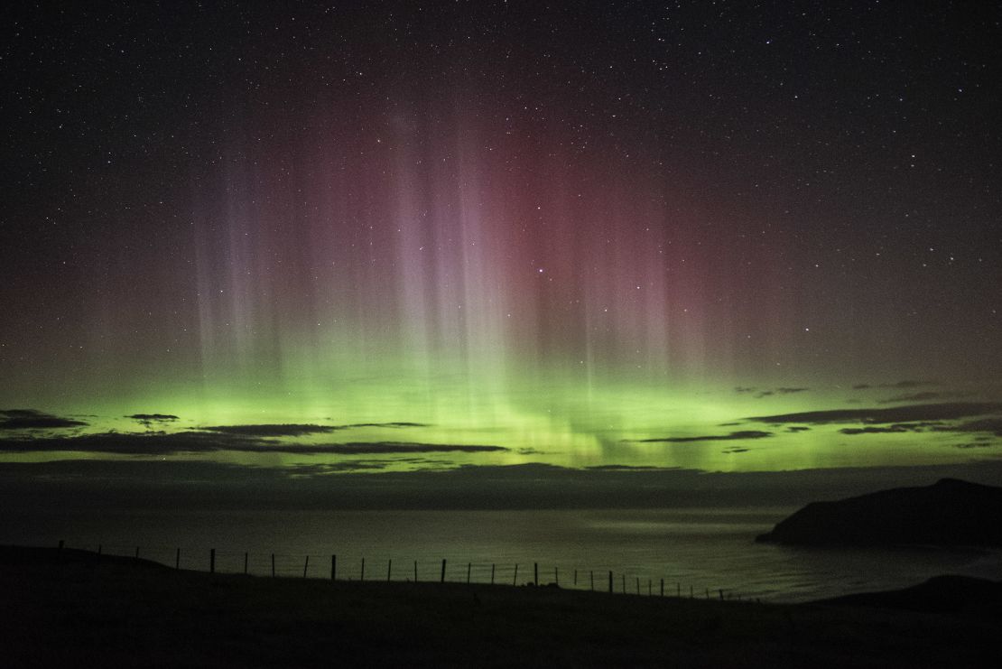 Unlike the Northern Lights, the southern variety tends to dance lower on the horizon.