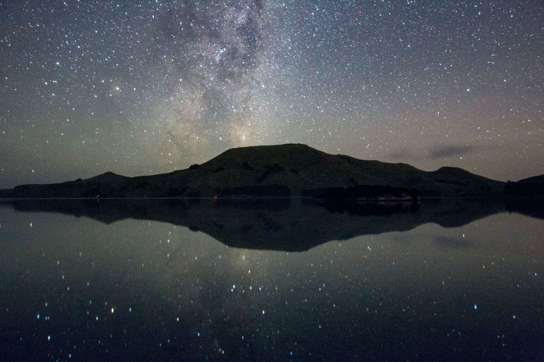 Griffin says New Zealand is one of the only places in the world where you can watch the aurora on a beach in sandals.