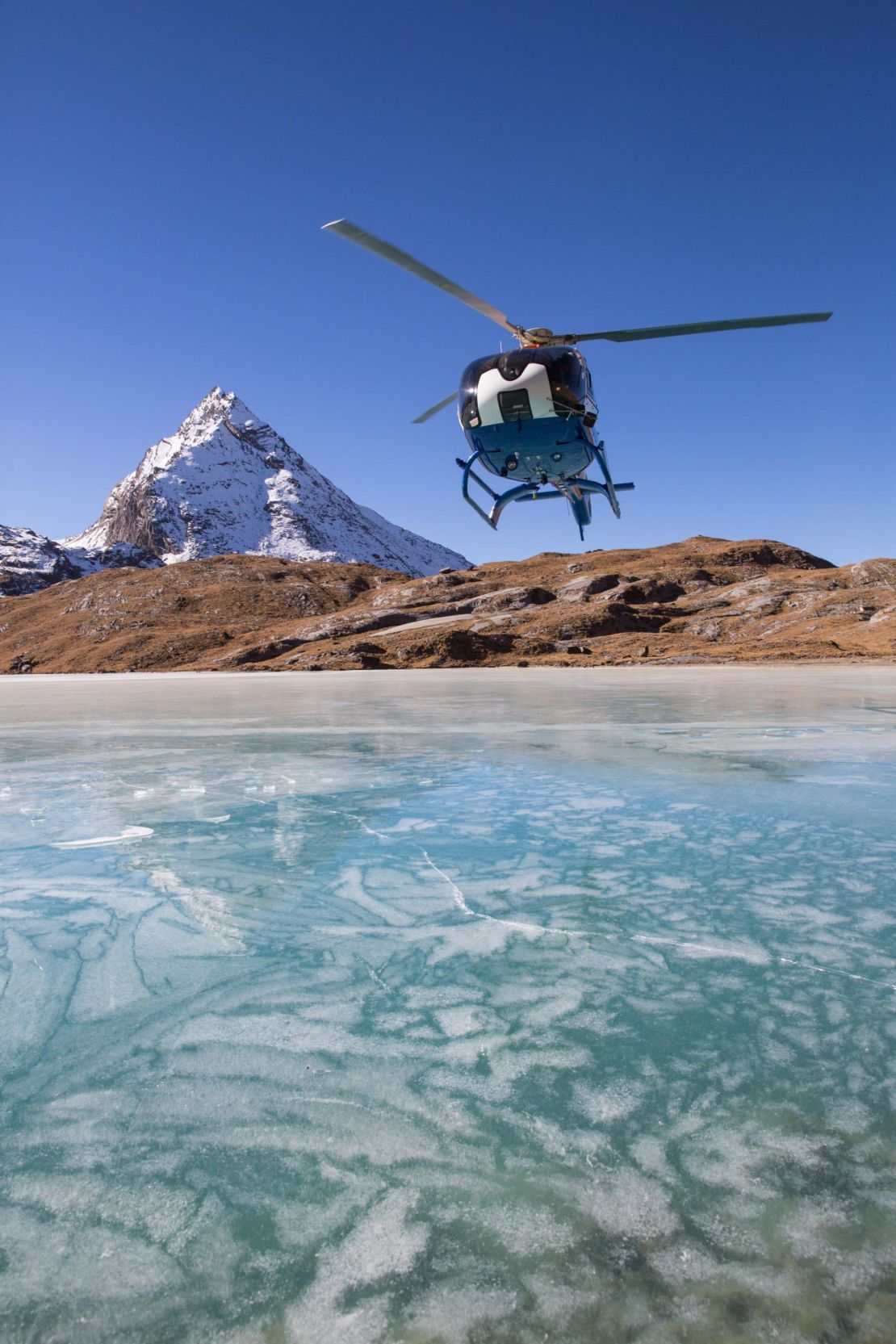 You can access far-flung valleys via helicopter in Bhutan.