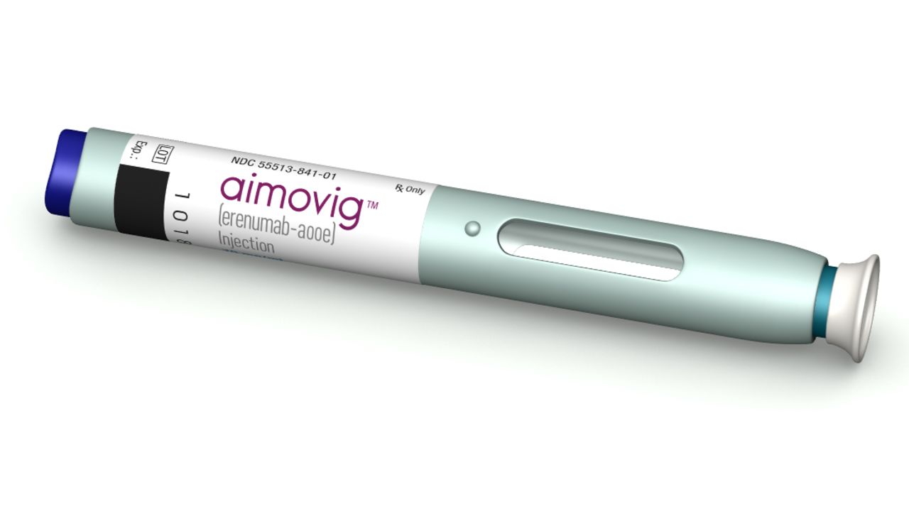 Aimovig is administered through monthly self-injections.