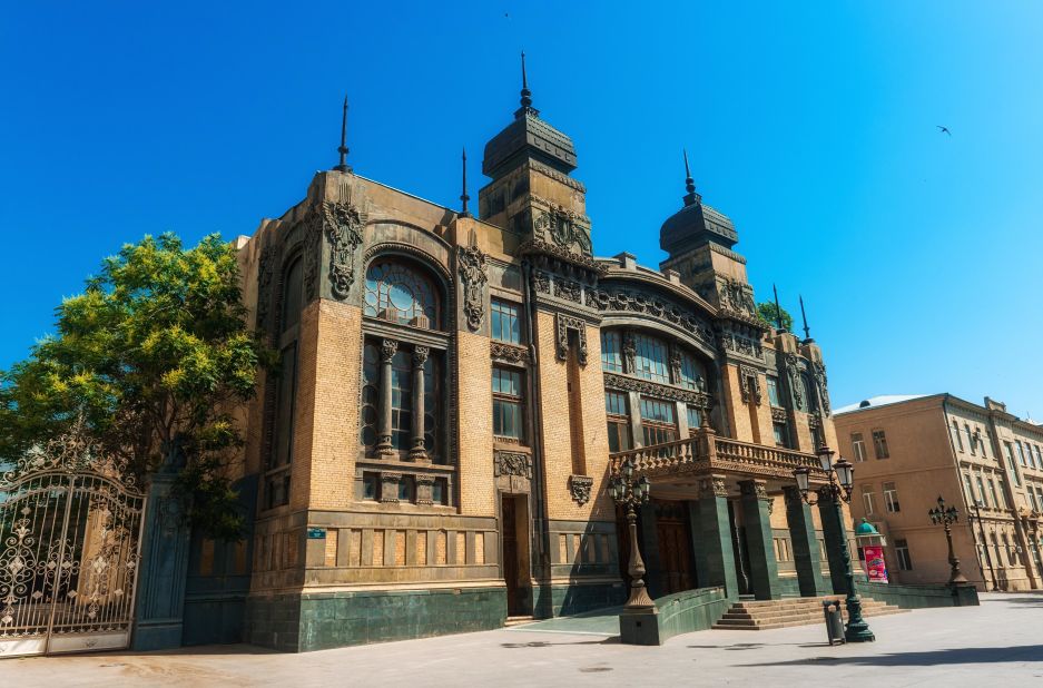 <strong>Azerbaijan State Academic Opera and Ballet Theater: </strong>The opera house was built in 1911 at the request of magnate Daniel Mailov and was funded by Taghiyev. 