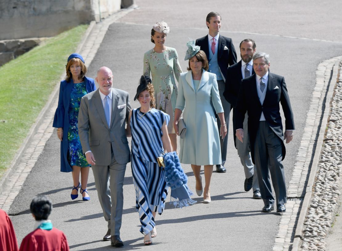 Pippa Middleton, Carole Middleton, James Matthews, James Middleton and Michael Middleton