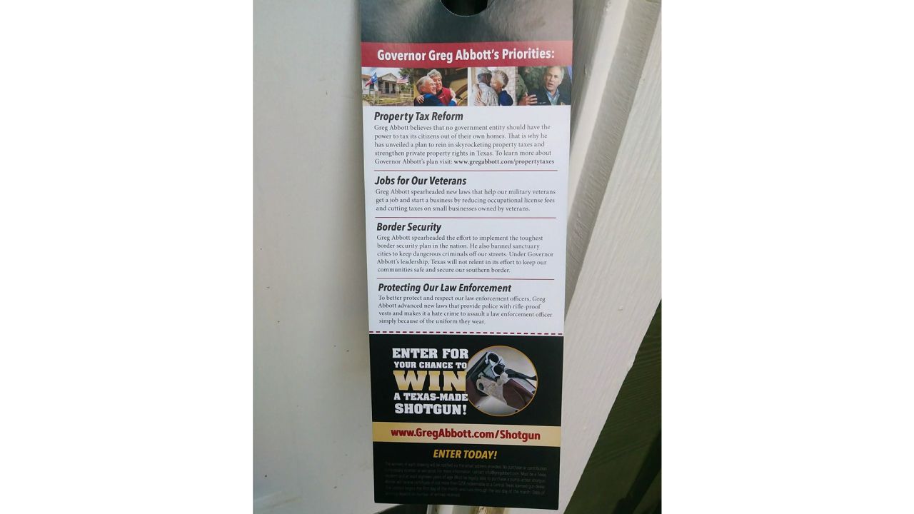 Vikki Goodwin saw this flyer on Saturday afternoon advertising the giveaway.