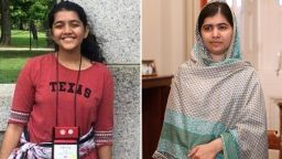 Sabika Sheikh and Malala Yusafzai