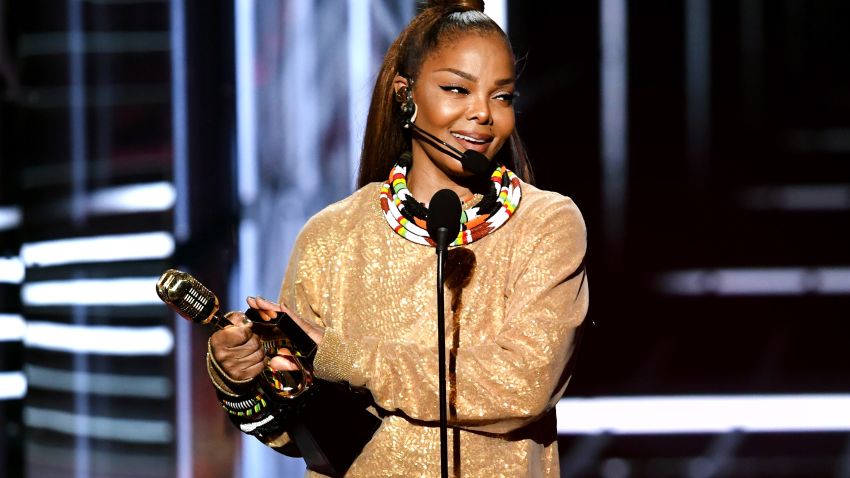 LAS VEGAS, NV - MAY 20:  Honoree Janet Jackson accepts the Icon Award onstage during the 2018 Billboard Music Awards at MGM Grand Garden Arena on May 20, 2018 in Las Vegas, Nevada.  (Photo by Kevin Winter/Getty Images)