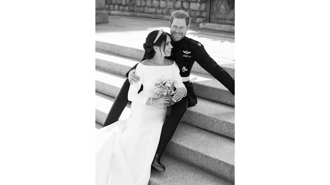 The photographs include this black and white shot taken at Windsor Castle. 