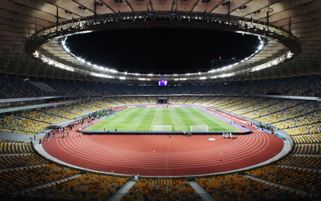 The capacity of the stadium has been decreased from 70,000 to 63,000 for the final.