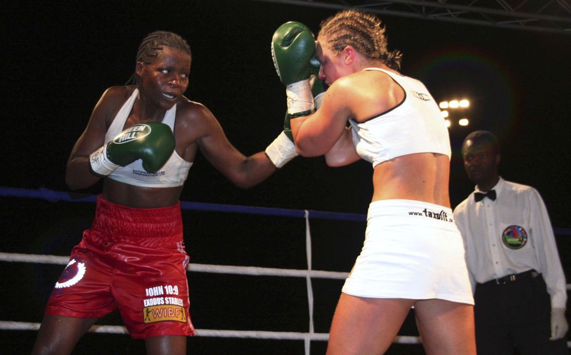 Zambia's Esther Phiri paved the way for the country's boxing boom. 