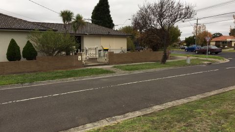 The grenade was thrown at a house on a quiet street in Lalor, Melbourne.