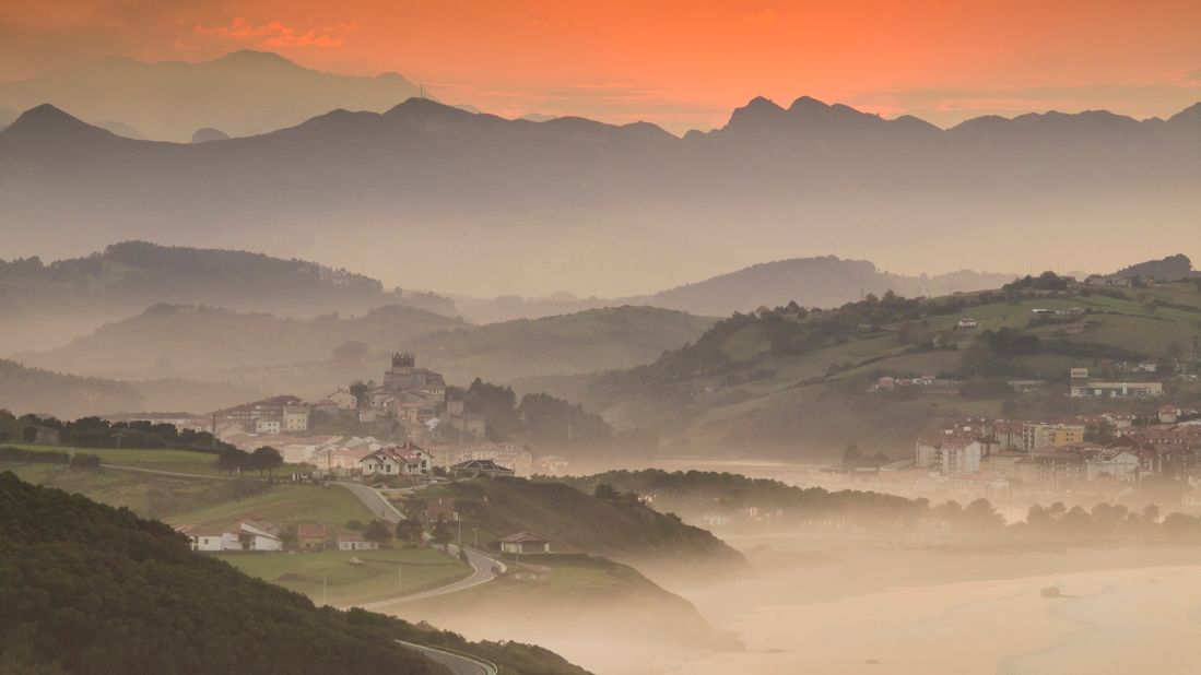 <strong>2. Cantabria, Spain: </strong>San Vicente de la Barquera, one of the many scenic town in the <br />the green region of Spanish treasure Cantabria, which came in second place.