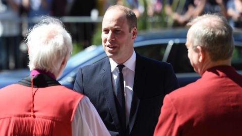 Britain's Prince William attends the memorial service.