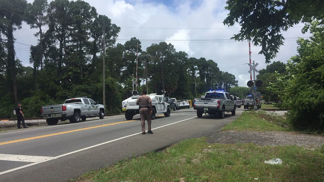 A heavy police presence was reported in the area Tuesday in Panama City, Florida.