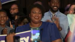 Stacey Abrams takes the stage after it is projected that she will be the Democratic nominee for Georgia governer.