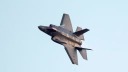 An Israeli F-35 fighter jet performs in an air show during the graduation ceremony of Israeli air force pilots at the Hatzerim base in the Negev desert, near the southern Israeli city of Beer Sheva, on December 29, 2016. / AFP / JACK GUEZ        (Photo credit should read JACK GUEZ/AFP/Getty Images)
