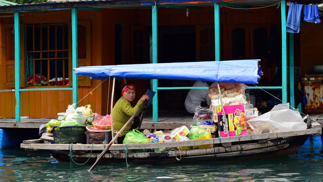 <strong>Halong's floating community: </strong>While the bay once supported many fishing communities, its protected status means that only around 200 people live in these floating communities today.