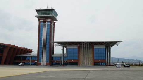 The newly renovated Wonsan airport.