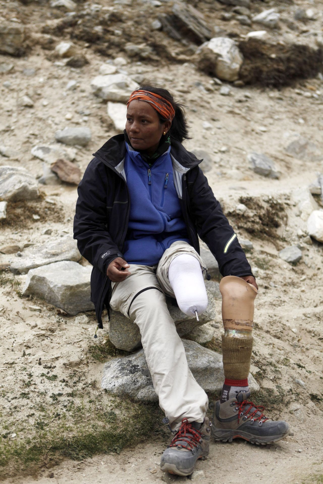 Indian mountaineer Arunima Sinha, who had her leg amputated below the left knee after she was thrown from a moving train, became the <a href="http://www.thehindu.com/news/national/arunima-is-first-woman-amputee-to-scale-everest/article4736281.ece" target="_blank" target="_blank">first female amputee to conquer Everest</a> in May 2013.