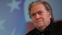 Steve Bannon, former White House Chief Strategist to U.S. President Donald Trump, attends a debate with Lanny Davis, former special counsel to Bill Clinton, at Zofin Palace on May 22, 2018 in Prague, Czech Republic. (Sean Gallup/Getty Images)