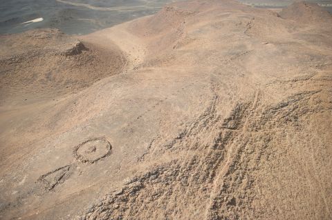 The triangles are a mystery -- archaeologists have no idea what they symbolize.