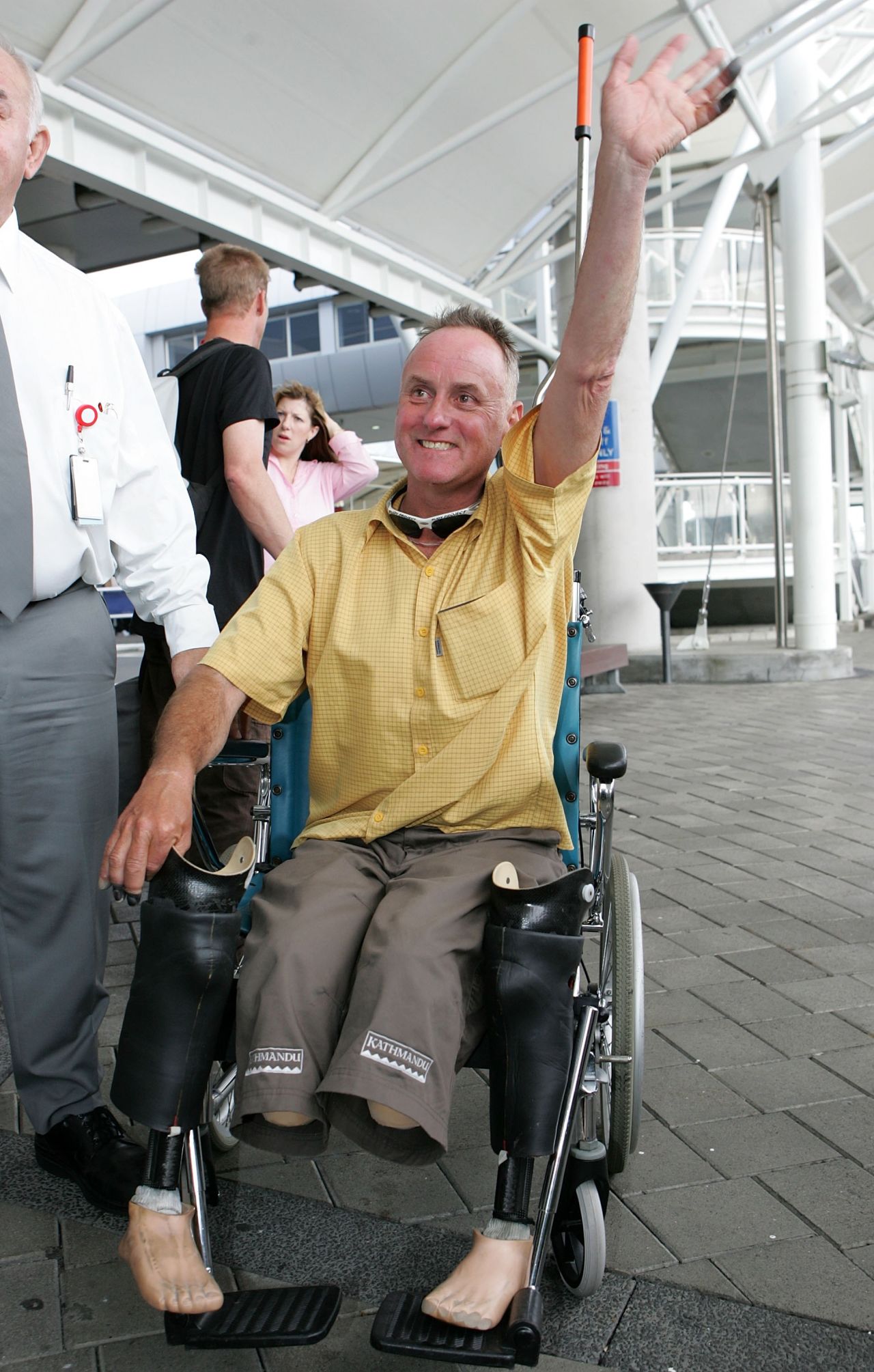 Mark Inglis from New Zealand became the first double-amputee to conquer the world's highest mountain in 2006. But his achievement was also <a href="https://www.npr.org/templates/story/story.php?storyId=5542011" target="_blank" target="_blank">met with controversy</a>. On the way to the summit, Inglis' team found British climber David Sharp near death in a cave 300 meters below the summit. They tried to help but Inglis said they could do little for Sharp and they carried on to the summit. Sharp died on the mountain.