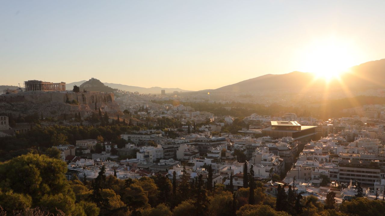 The Acropolis in Athens, Greece, during sunrise. Greece was moved to the CDC's "Level 4" warning, its highest, on Monday.