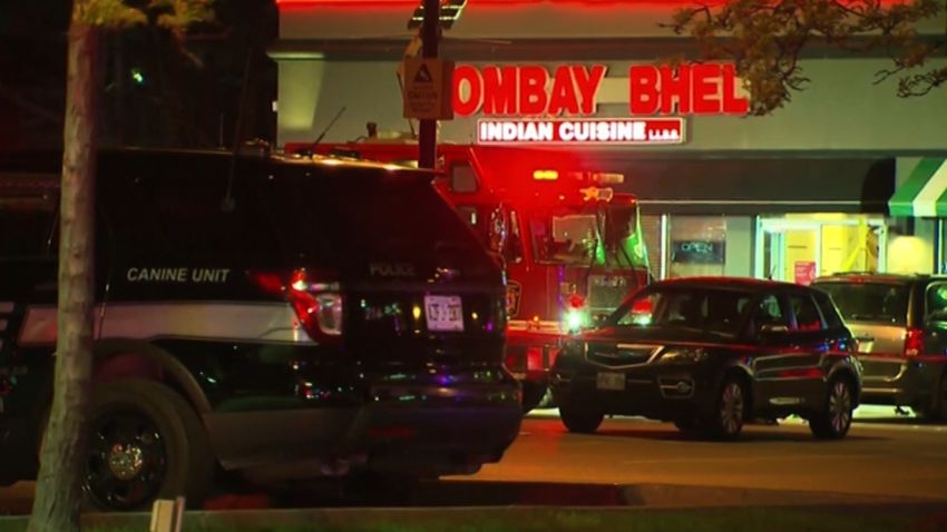 At least 15 people were injured during an explosion May 24 at Bombay Bhel Indian restaurant in Mississauga, Canada