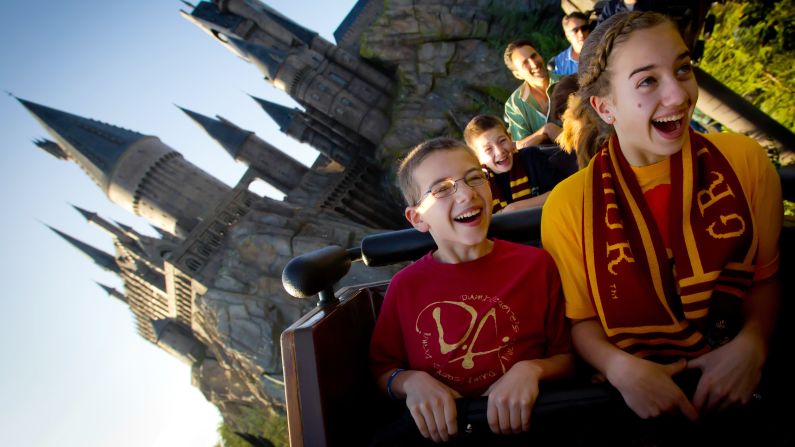 <strong>The Wizarding World of Harry Potter. </strong>The Flight of the Hippogriff, a kid-friendly ride, takes riders into the "Care of Magical Creatures" grounds and by Hagrid's hut. Pay attention to the instructions Hagrid gives about how to approach a Hippogriff (a magical combination of an eagle and horse).