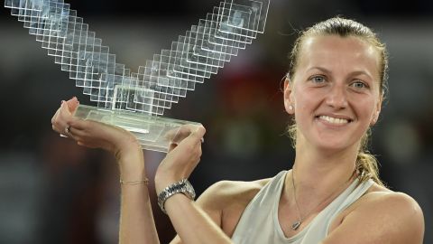 Kvitova won a record third title in Madrid