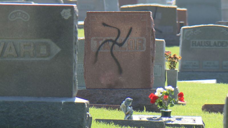 Headstones Spray-painted With Swastikas In Illinois Cemetery | CNN