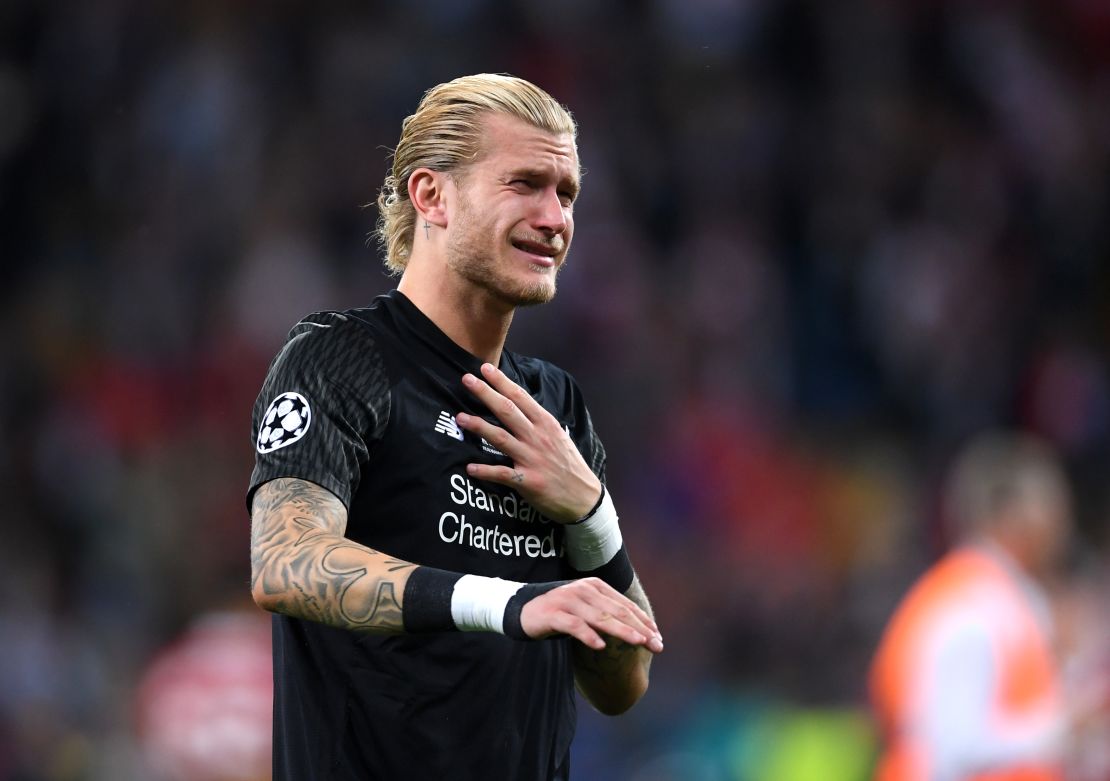 Loris Karius was in tears after the Champions League final. 