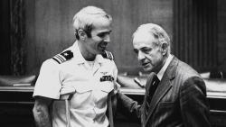 John McCain and father after POW release