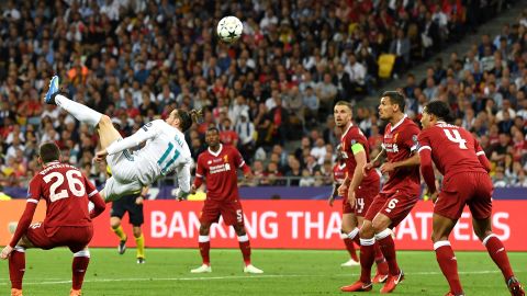 Gareth Bale lit up the 2018 Champions League final with a stunning goal from his overhead kick.