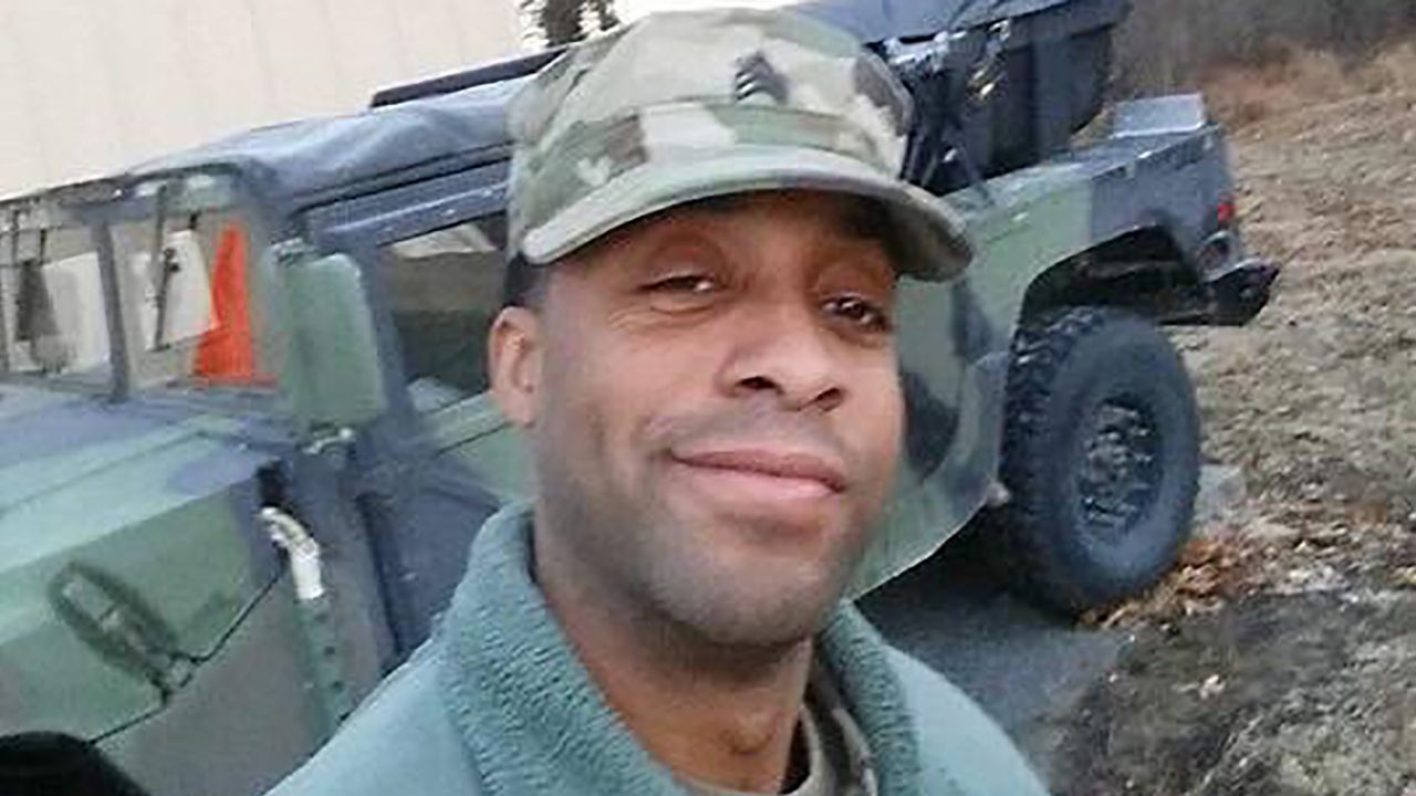 Guardsman Eddison Hermond was carried away by floodwater, witnesses said.