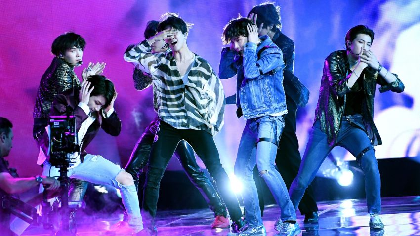 Music group BTS performs onstage during the 2018 Billboard Music Awards at MGM Grand Garden Arena on May 20, 2018 in Las Vegas, Nevada.  (Photo by Kevin Winter/Getty Images)