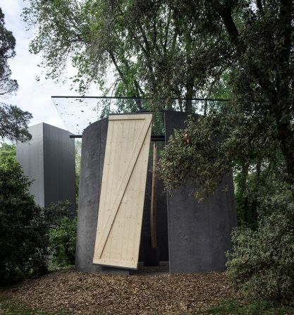 Playing with scale, Chilean architect Smiljan Radic blended the humility of the roadside shrines to the deceased with the intimidation of larger church structures. 