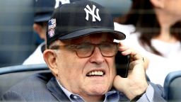 Rudy Giuliani, former New York City mayor and current lawyer for President Donald Trump, attends the game between the New York Yankees and the Houston Astros at Yankee Stadium on May 28, 2018 in the Bronx borough of New York City. 